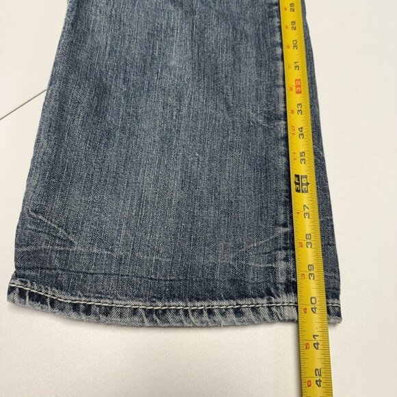 Silver Jeans Co Gordie Mens 38x32 (38x31) Blue Denim Thick Stitch - Picture 15 of 16